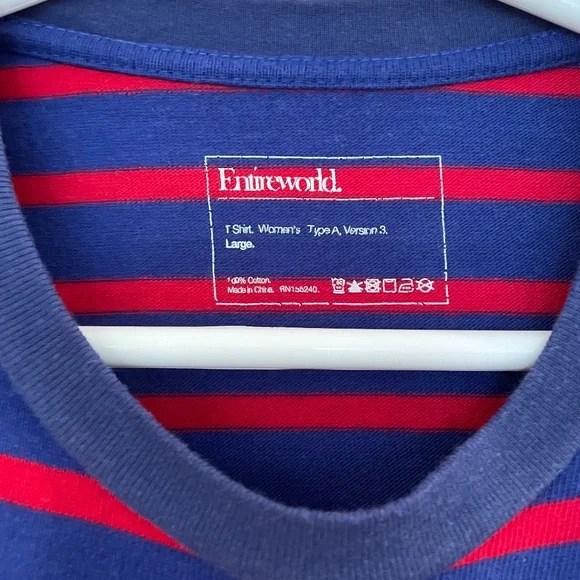 Entireworld Striped T-shirt - Size L - Picture 2 of 3